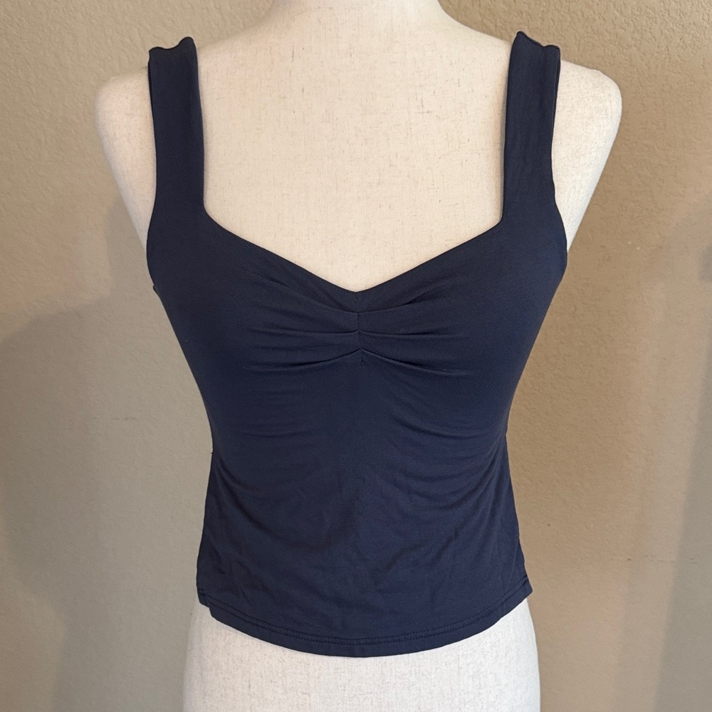 Women's dark blue Sleeveless Top